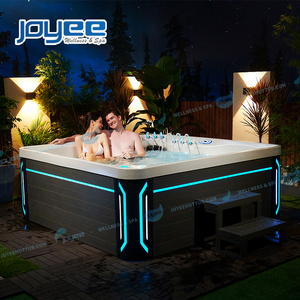 JOYEE fabricant de spa garden new design cheap price high quality 5 people hydro massage spa outdoor bathtub/whirlpool swim pool