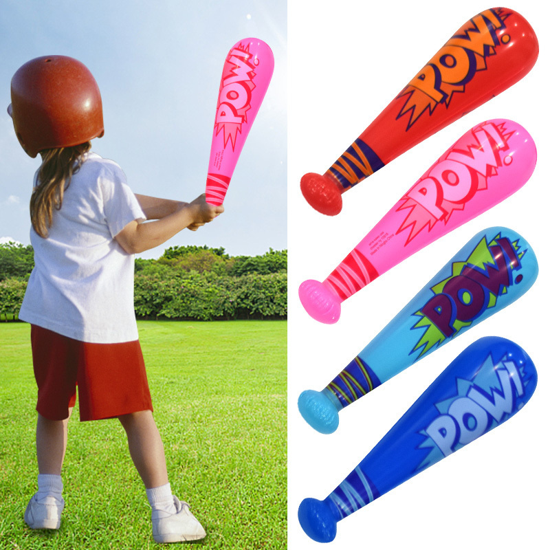 Kids Toy School Outdoor Group Sport Game Props Superhero Birthday Party Prizes Pow Inflatable Baseball Bat