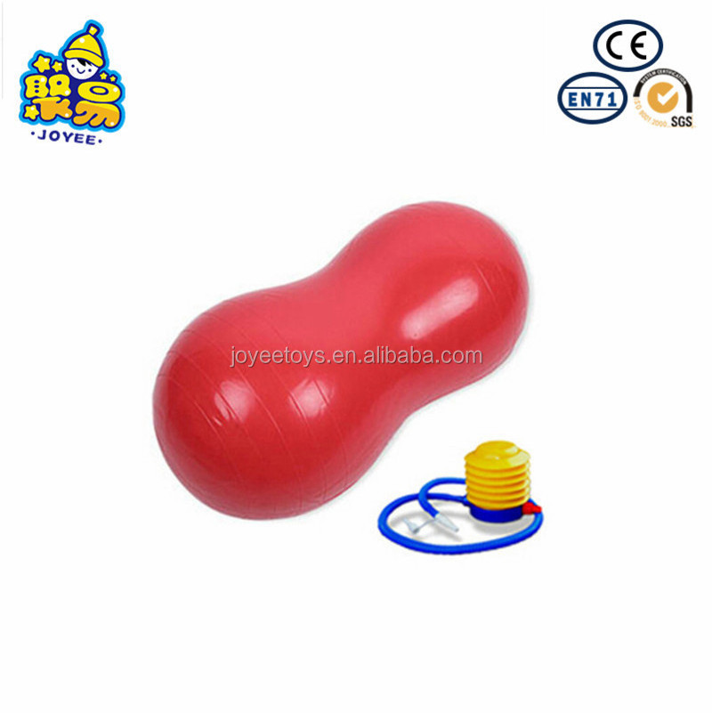 Hot selling customization wholesale factory inflatable large size peanut yoga ball for exercise and gym