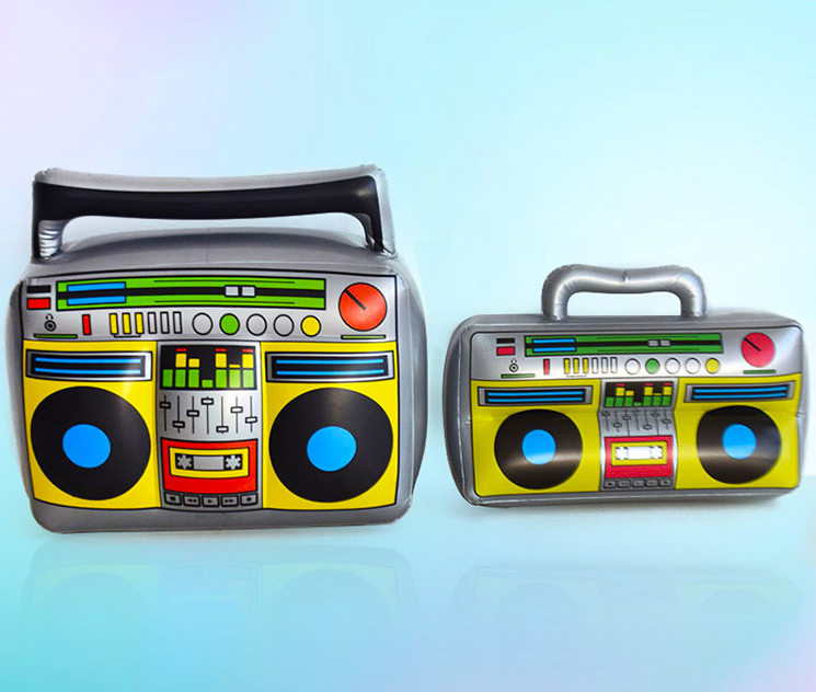 Inflatable Radio Boombox Props for 80s 90s Party Decorations Hip Hop Theme Birthdays Party inflatable Radio Toy