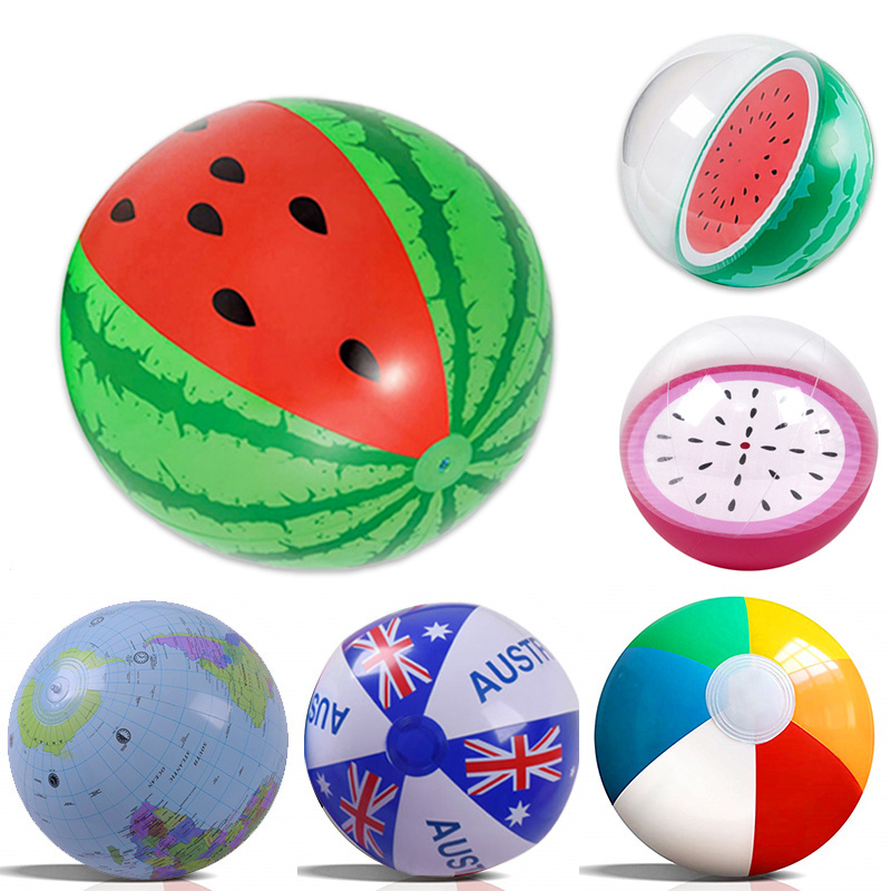 Eco-friendly PVC Custom beach ball with logo printing water ball inflatable beach ball