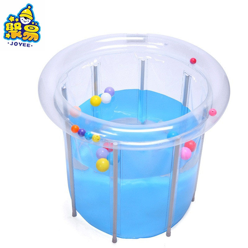 Foldable Bathtub Transparent PVC Inflatable Tub Family Bathroom SPA Soaking Tub for Baby Portable Tub for Hot or Ice Bath