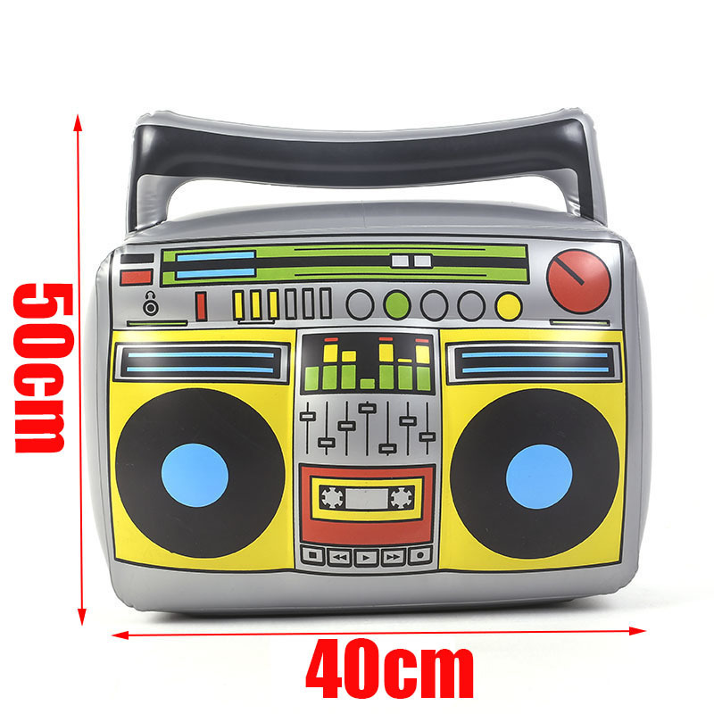 Inflatable Radio Boombox Props for 80s 90s Party Decorations Hip Hop Theme Birthdays Party inflatable Radio Toy