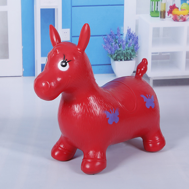 Bouncy Horse Animals Hopper Inflatable Bouncing Horse Jumping Animals for Toddlers Ride On Hopping Toys