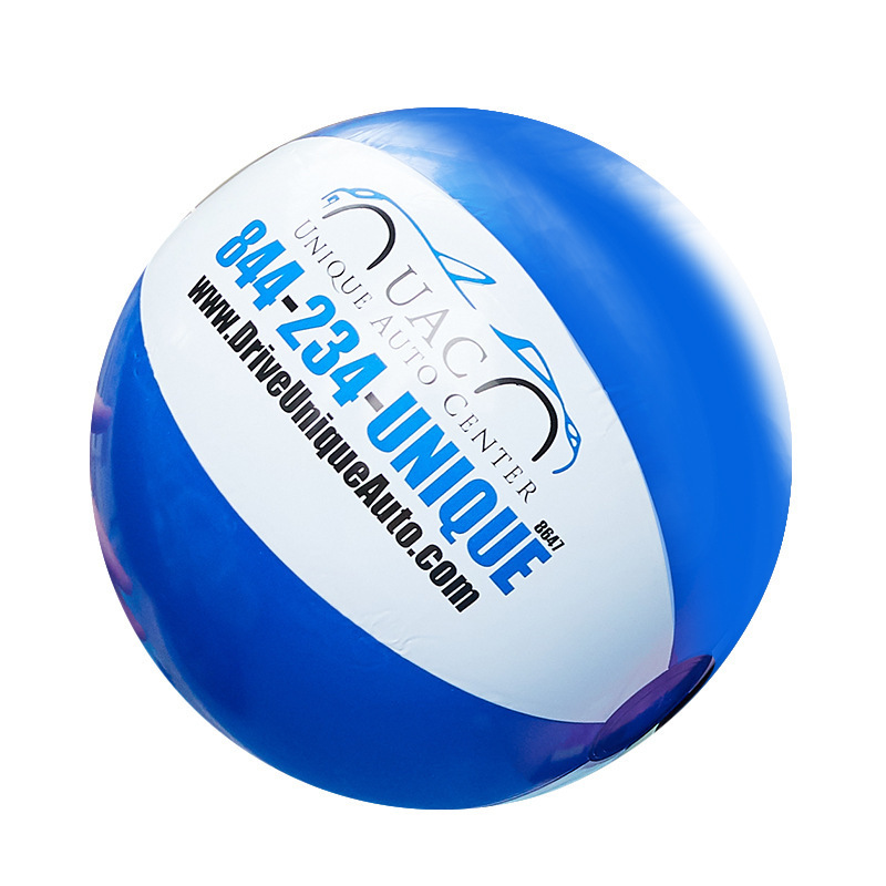 Custom inflatable pvc beach ball with logo printing