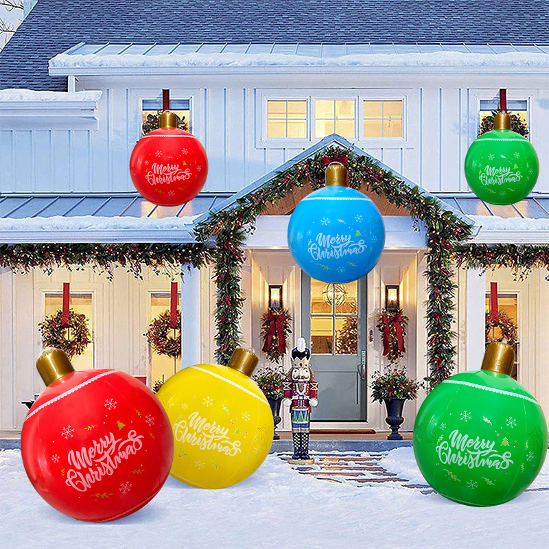 Wholesale christmas decorations PVC inflatable christmas ball