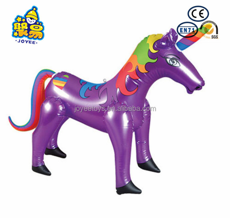 PVC Plastic Inflatable Cartoon Animal inflatable unicorn