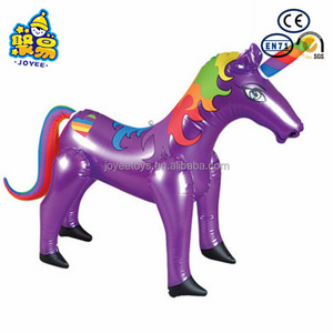 PVC Plastic Inflatable Cartoon Animal inflatable unicorn