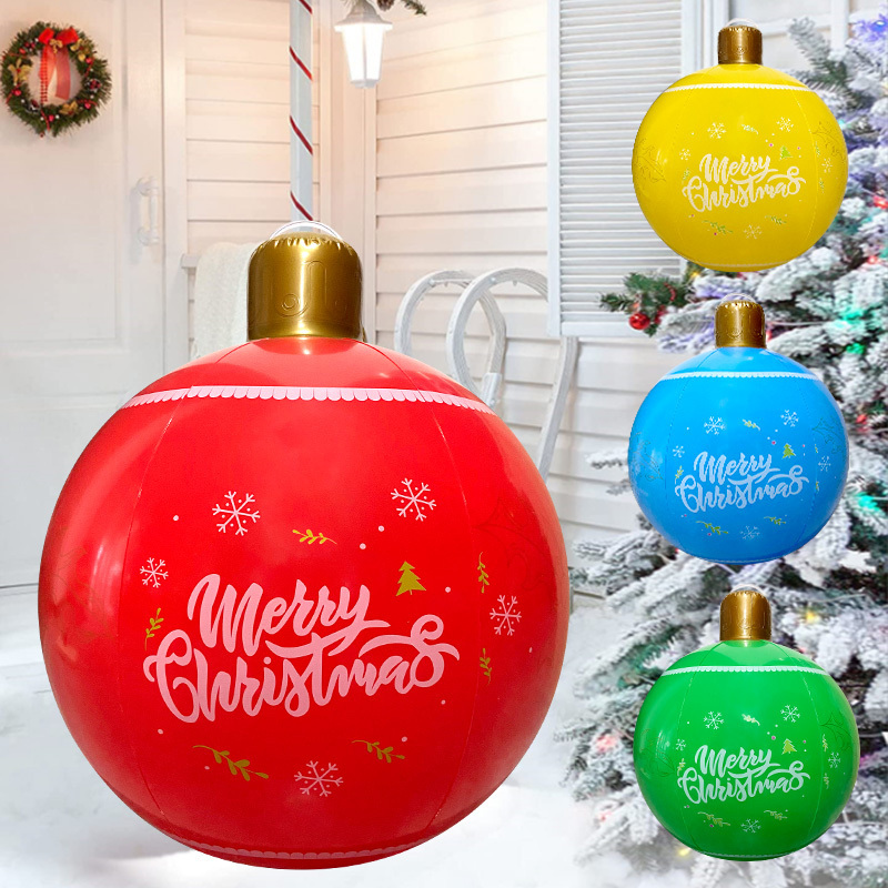 Wholesale christmas decorations PVC inflatable christmas ball