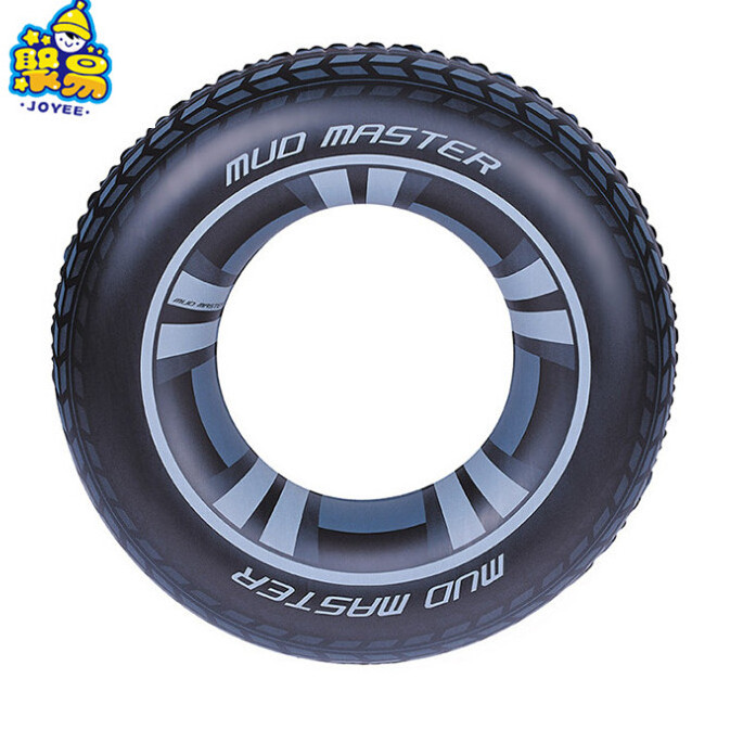 Wholesale plastic PVC inflatable tire swimming ring 120cm swim ring