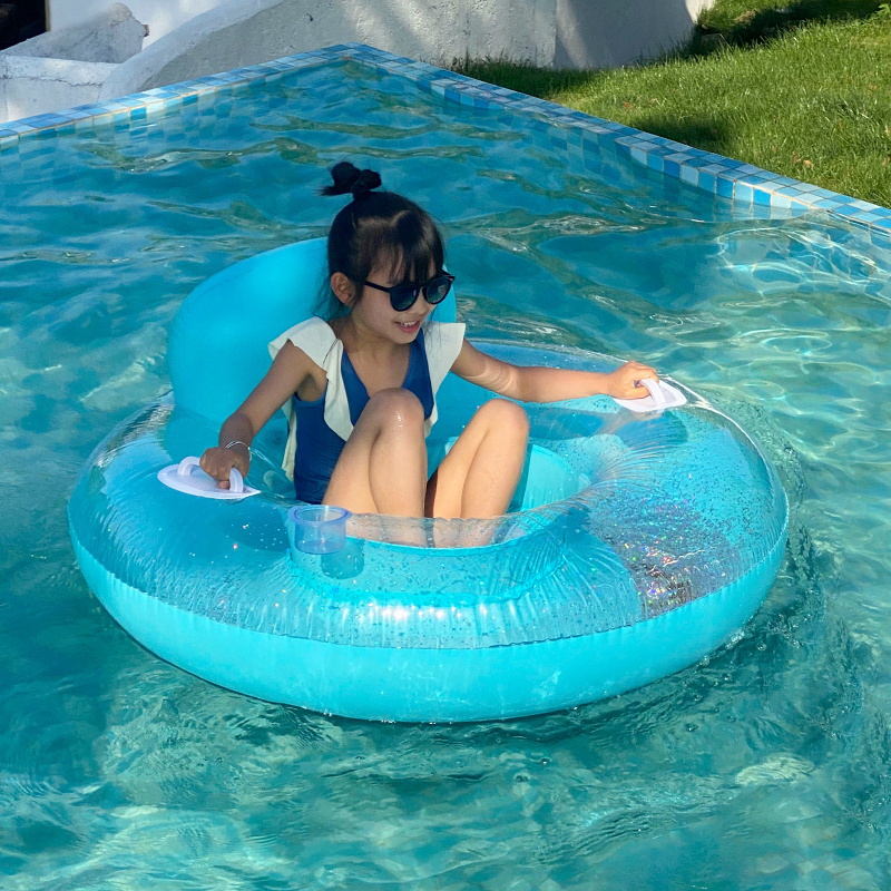 Inflatable Kids Pool Float Summer Beach Swimming Pool Inflatables Ride on Toys Water Float Chair