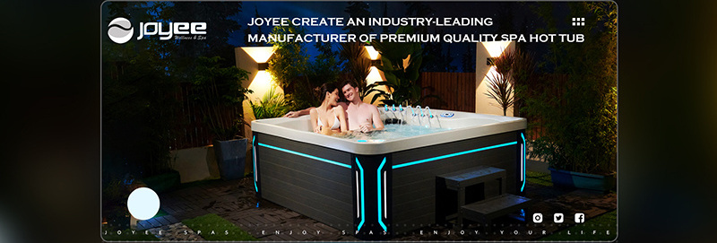 JOYEE Jacuzzis indoor spa whirlpool bathtub massage bathtub 2 person acrylic bath tub with artificial stone with ozone