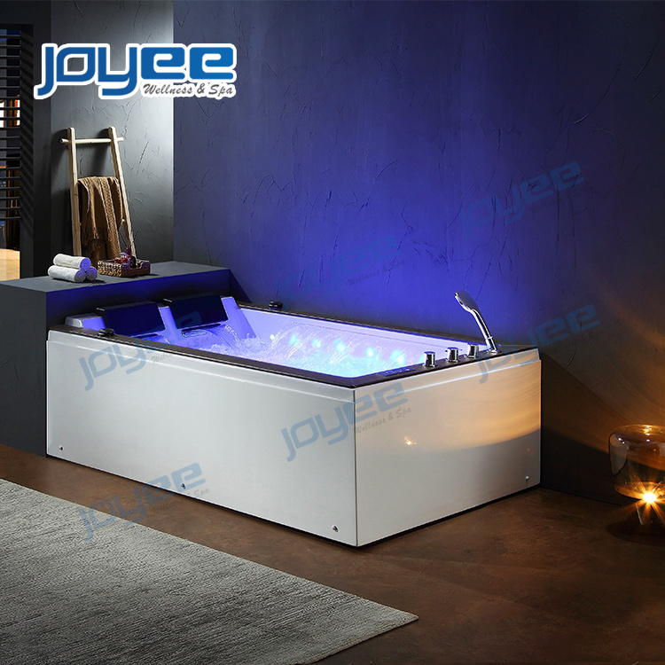 JOYEE Jacuzzis indoor spa whirlpool bathtub massage bathtub 2 person acrylic bath tub with artificial stone with ozone