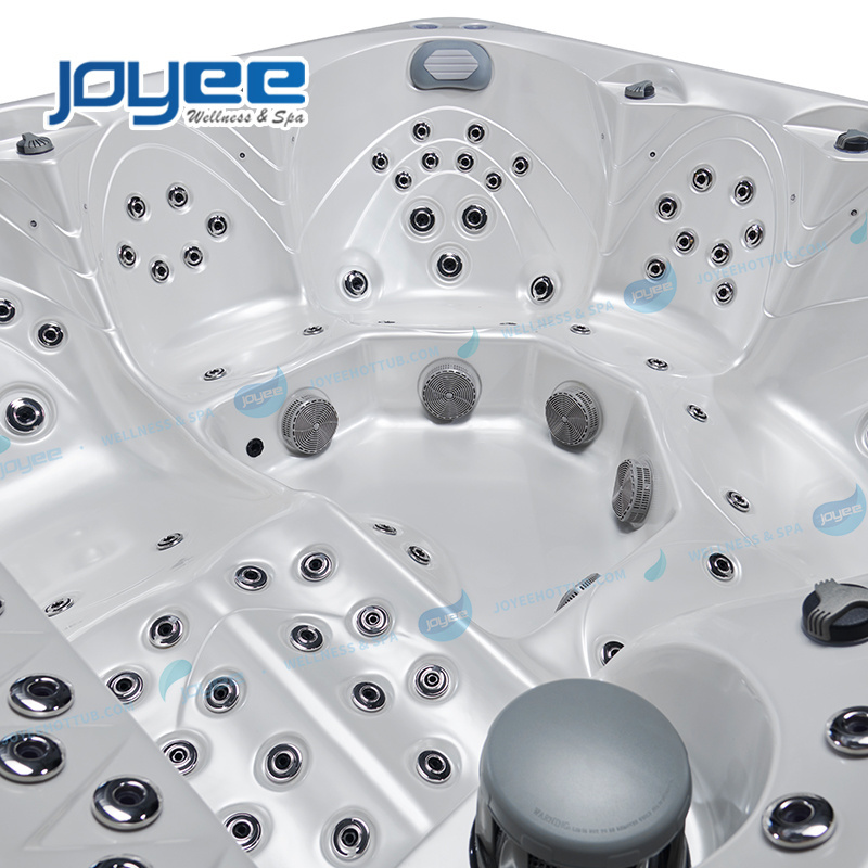 JOYEE China supplier american balboa control system hot tub with tv outdoor aqua massage spa acrylic backyard hot tub