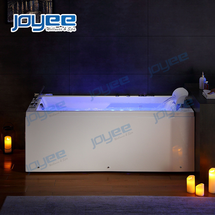 JOYEE New 1 Person Spa Tub Indoor Bathtub Neck Waterfall Whirlpool Massage Hot Tub with massage neck pillow