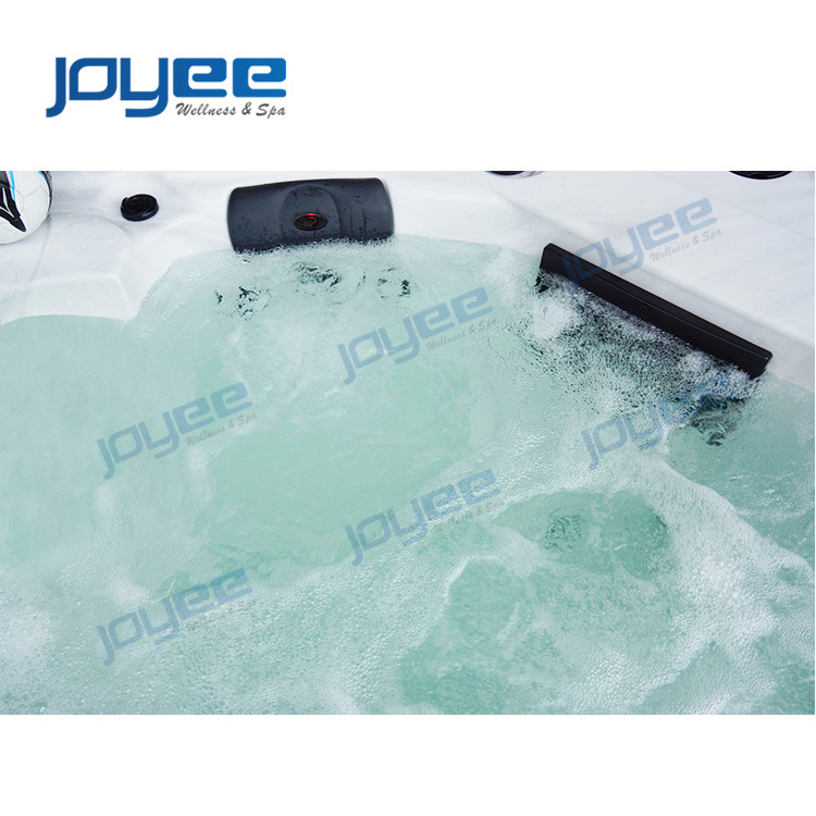 JOYEE 2021 Outdoor intex rectangular endless 4.8m used large dual zone swim spa balboa container swimming spa pool for sales