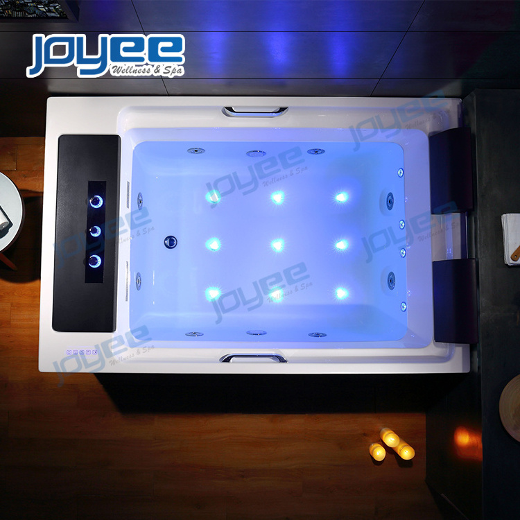 JOYEE 2021 NEW canton fair Pure Acrylic luxury hot tub/spa/whirlpool bath tub apollo massage freestanding soaking tub