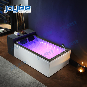 JOYEE Jacuzzis indoor spa whirlpool bathtub massage bathtub 2 person acrylic bath tub with artificial stone with ozone