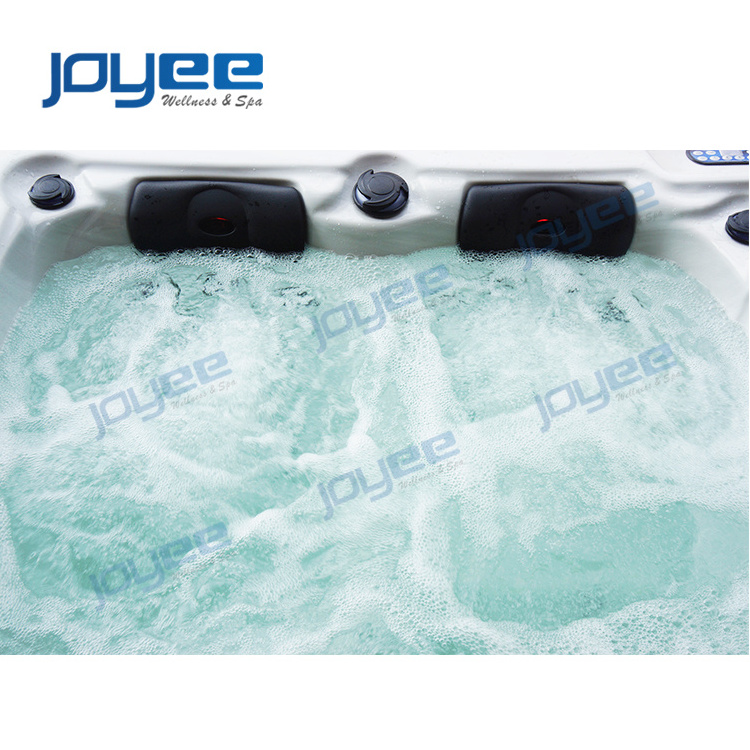 JOYEE 2021 Outdoor intex rectangular endless 4.8m used large dual zone swim spa balboa container swimming spa pool for sales