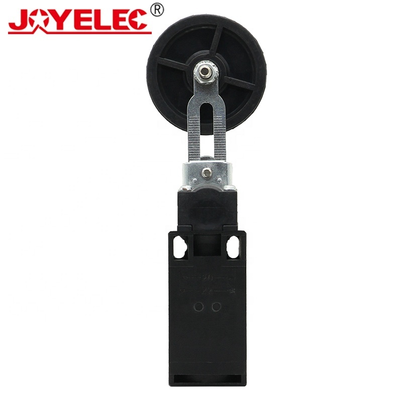 JOYELEC CLS-191 10A 250VA Plastic Housing Side Rotary Adjustable Lever Elevator Limit Switch With Rubber Roller Micro Switch