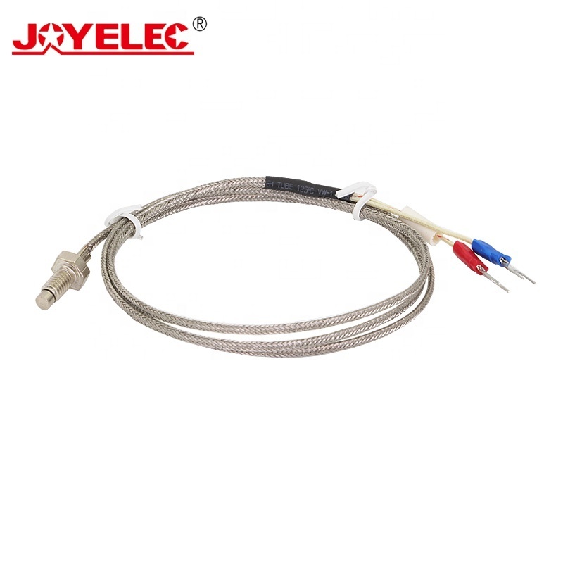 M6 Screw Probe K E Type Thermocouple 1M 2M 3M 4M 5M Industrial Temperature Sensor Cable Wire