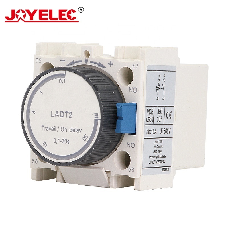 Travail/On Delay Block 0.1-30s China Factory Direct Supply AC Contactor Module LADT2