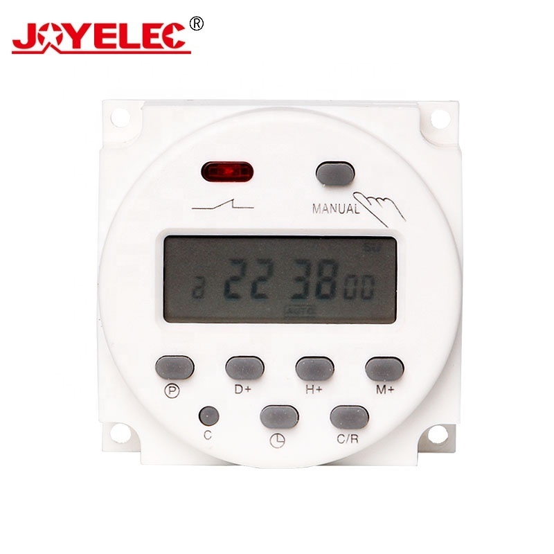 JOYELEC LCD Power Digital 12V 24V 110V 220V AC DC 7 Days Programmable Timer Time Switch CN101A