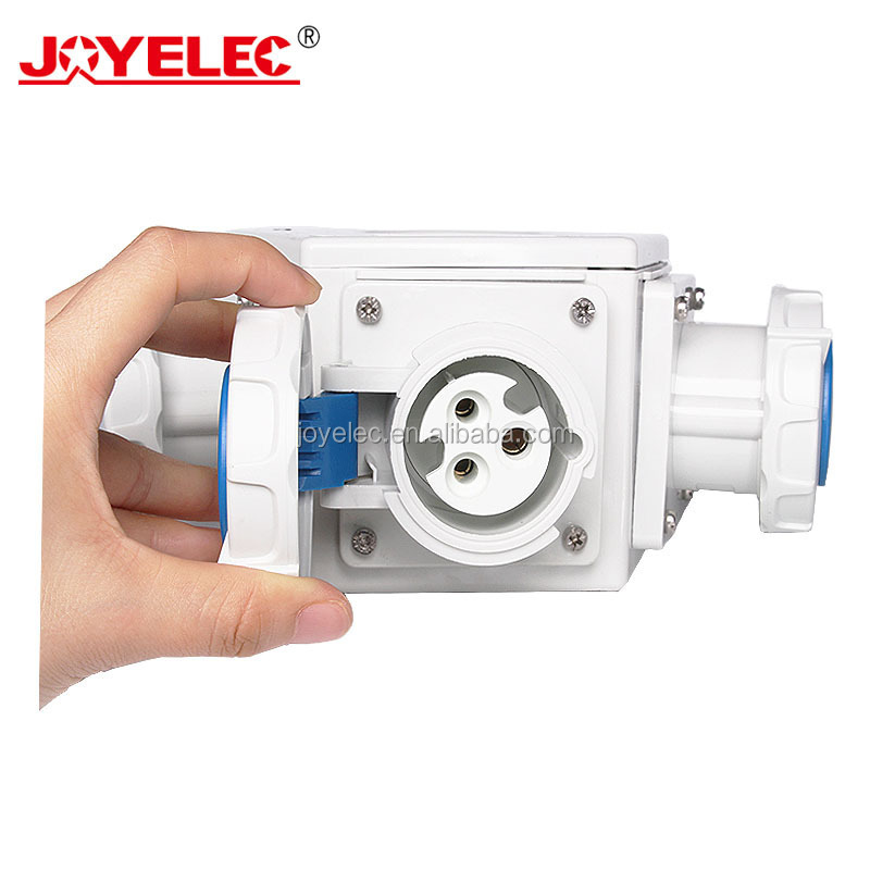 Waterproof Plastic Junction Box Wall Mount With 3 Pin Plug and Socket