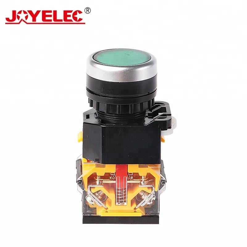 LA38-11BN Push Button Switch Automatic Reset PushbuttonMomentary Self-Resetting Push Button Switch 22mm 1NO 1NC Power Start Stop