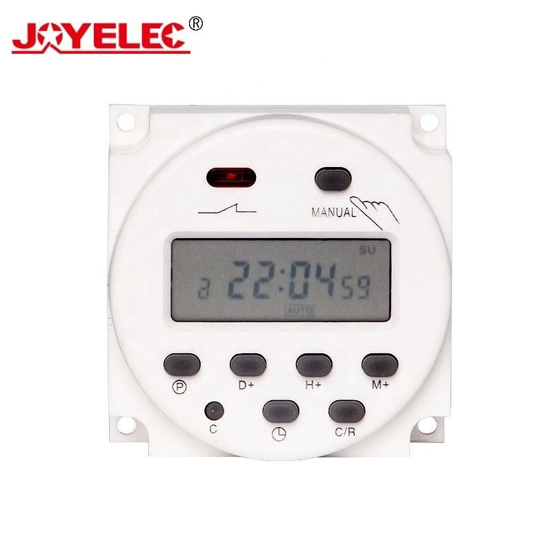 JOYELEC LCD Power Digital 12V 24V 110V 220V AC DC 7 Days Programmable Timer Time Switch CN101A