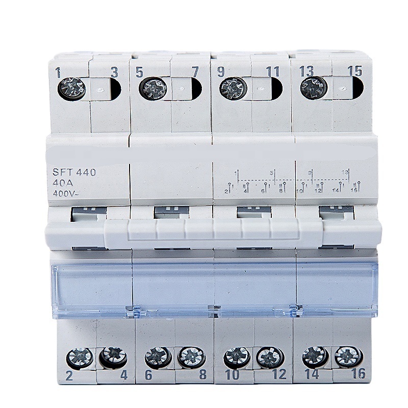 JOYELEC SFT  Series Din Rail Mount Modular Module  Isolating Switch Modular Changeover Switch ON OFF ON 220V 440V 2P 4P