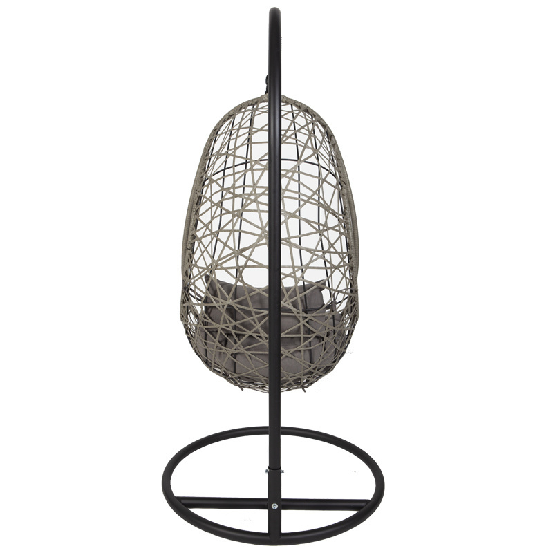 Joyeleisure Patio Furniture Swings Balcony Rattan Egg Shape Swing Chair Garden Hanging Chairs