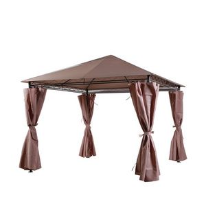 3x3m Outdoor Garden Gazebo Full Steel Gazebo Garden Outdoor Gazebo With Side Wall