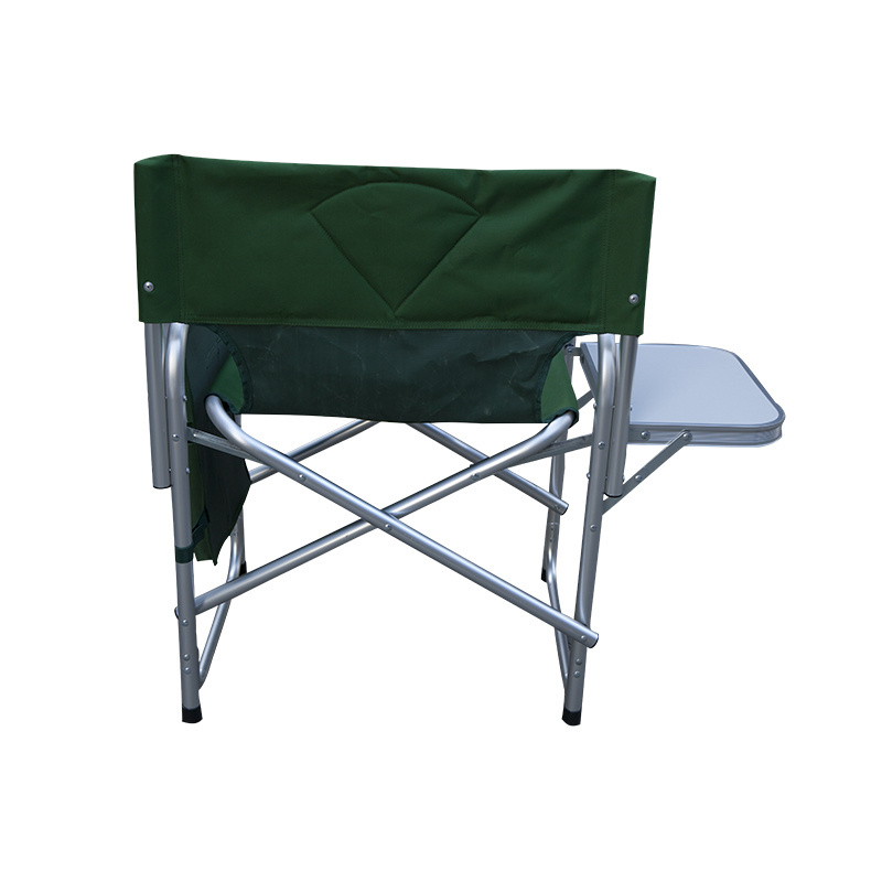 Portable Outdoor Chairs Director Folding Beach Chair with Side Tables