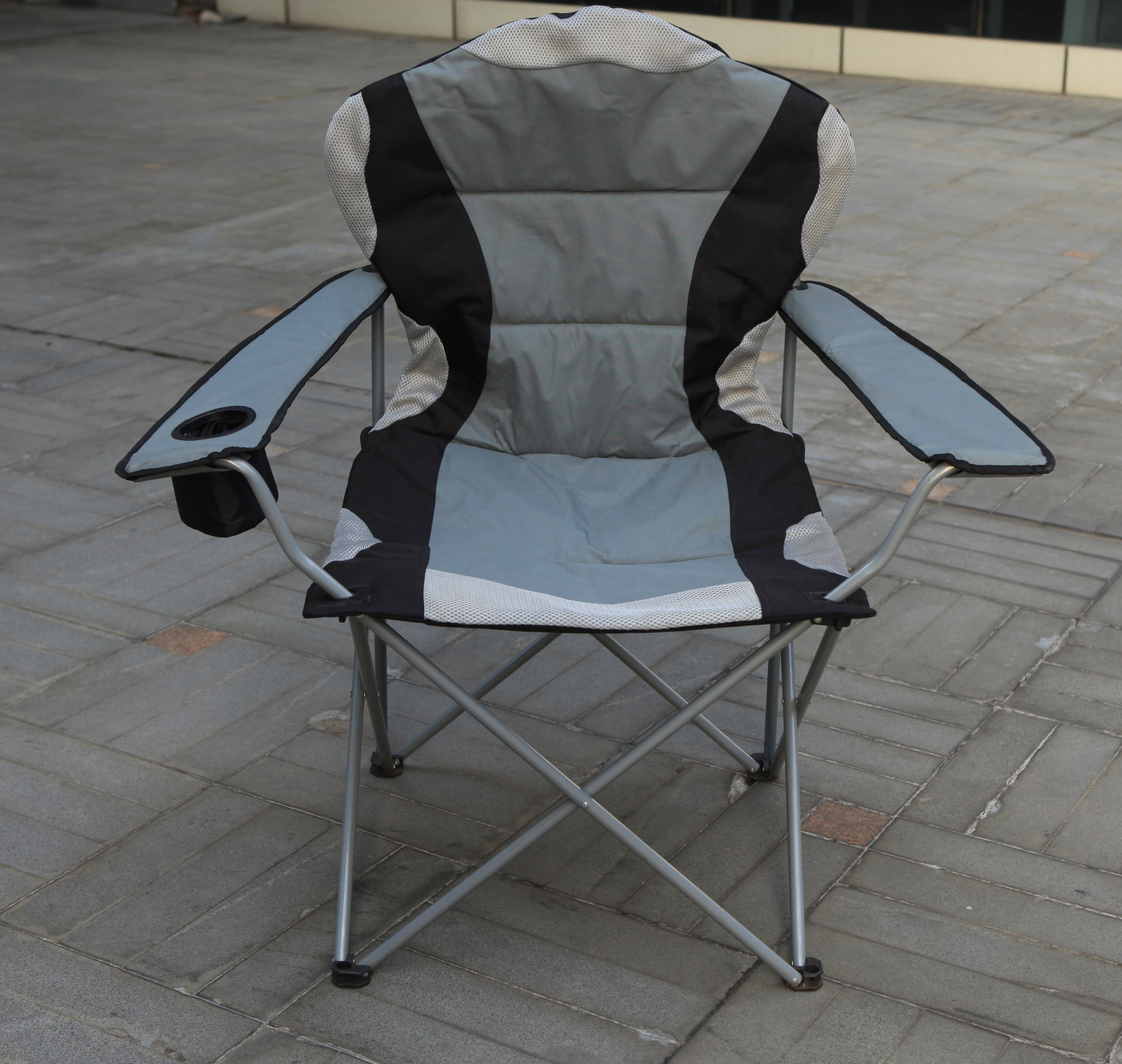 Outdoor Camping Chair Metal With Oxford Reclin Chairs Folding Camping Chairs