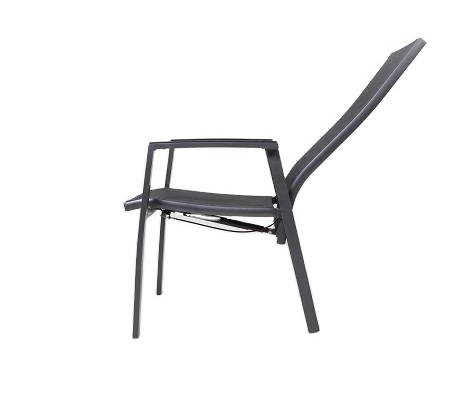 Joyeleisure Aluminum Sling Stacking Patio  Recliner Outdoor  Dining Arm Chair