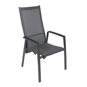 Joyeleisure Aluminum Sling Stacking Patio  Recliner Outdoor  Dining Arm Chair