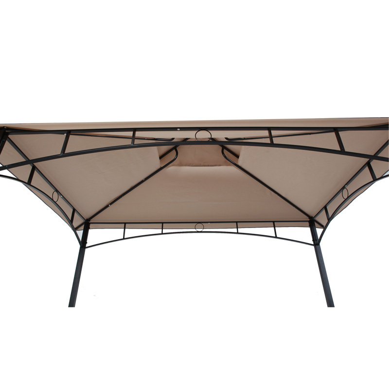 Joyeleisure Outdoor Gazebo Garden Metal Grill BBQ Gazebo Tent Double Roof Canopy Party