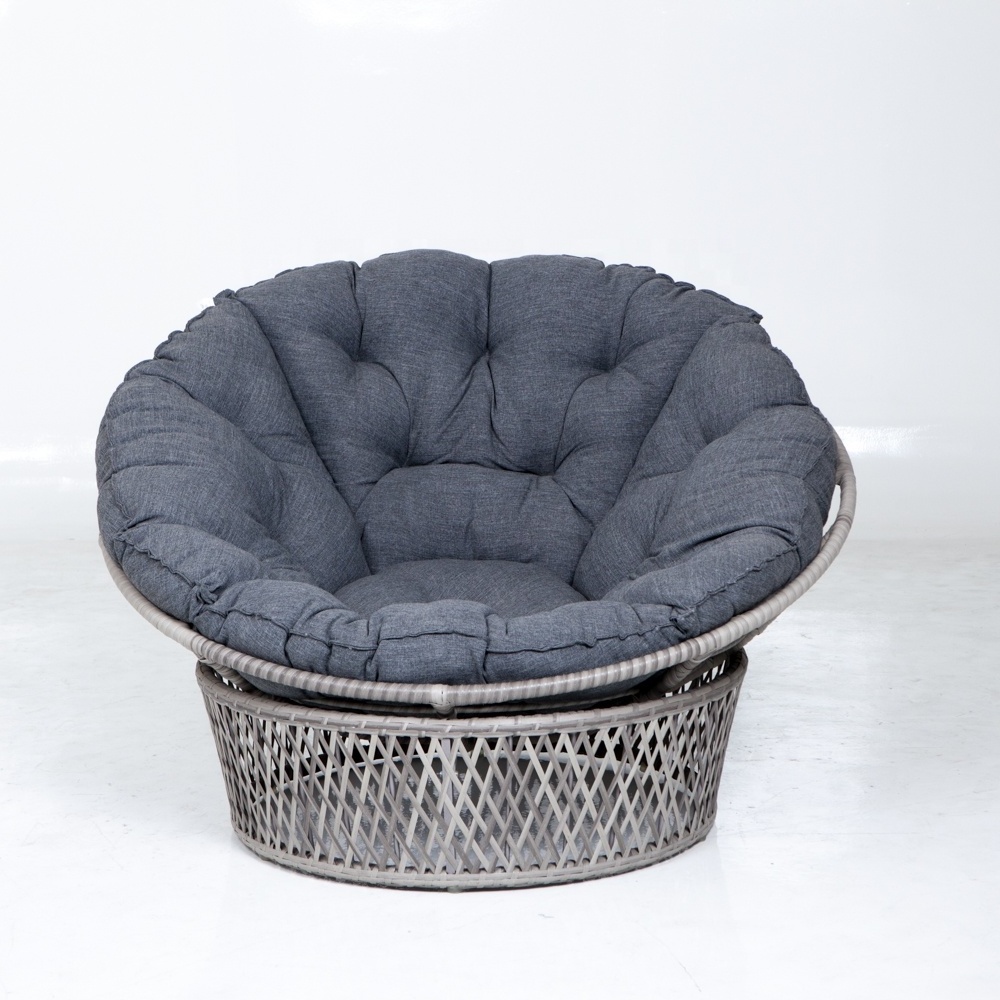 ALU Tube Rhombus Rattan Papasan Sofa Outdoor Furniture Chair