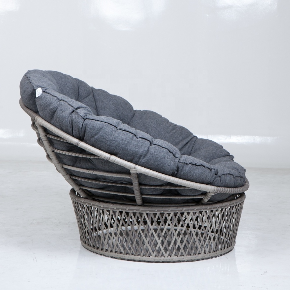 ALU Tube Rhombus Rattan Papasan Sofa Outdoor Furniture Chair