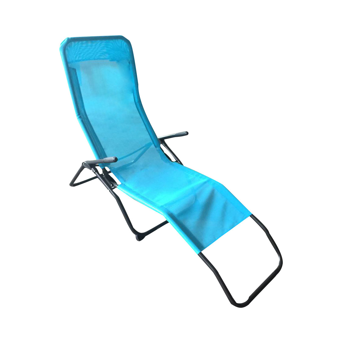 Joyeleisure Outdoor Leisure Folding Lounge Chair Garden Lounger Siesta Chair With 2 Positions