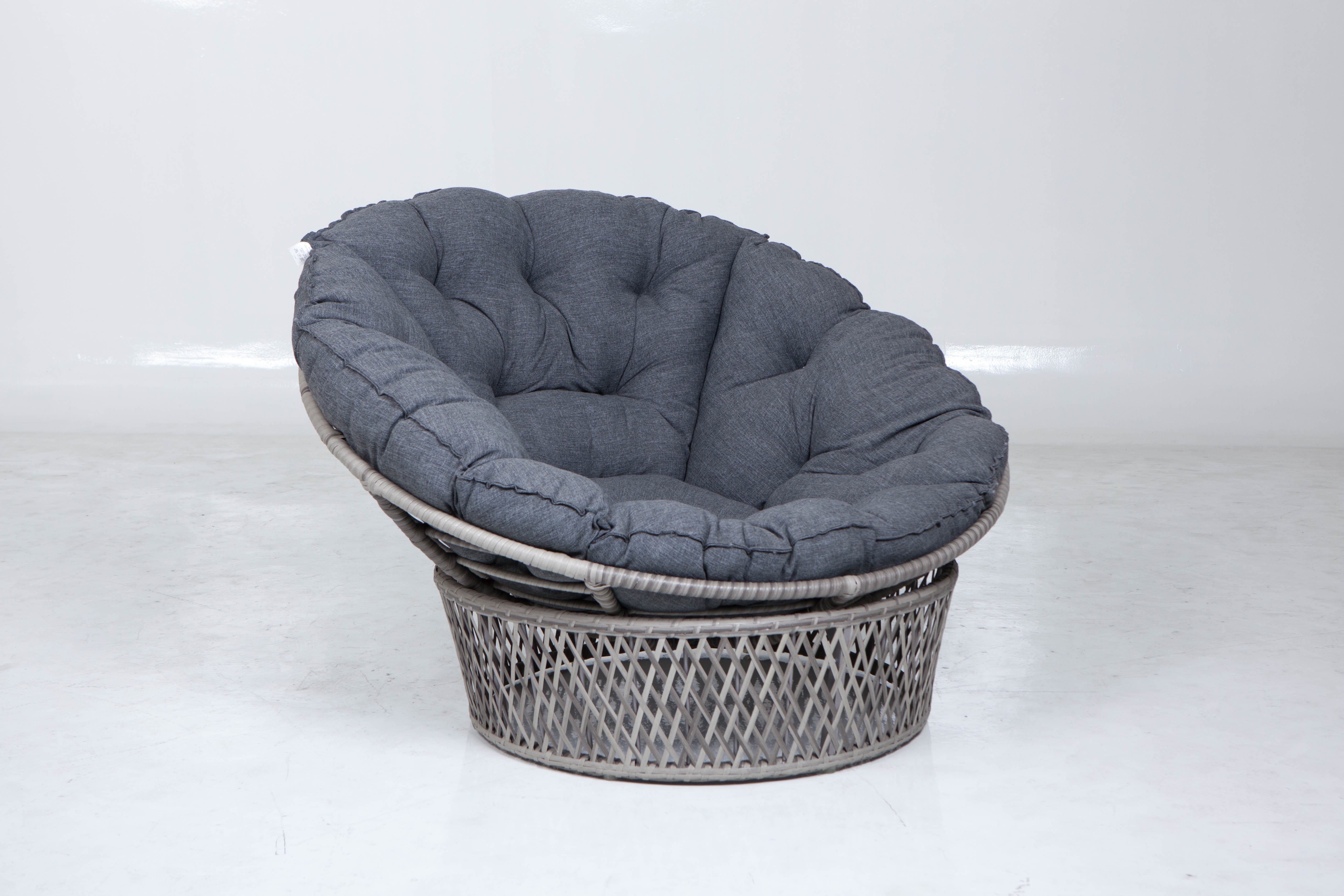 ALU Tube Rhombus Rattan Papasan Sofa Outdoor Furniture Chair