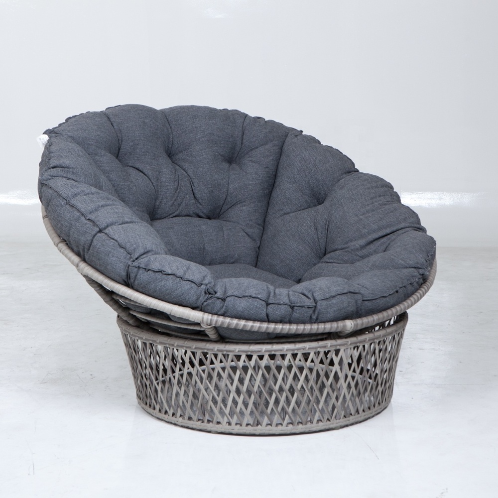 ALU Tube Rhombus Rattan Papasan Sofa Outdoor Furniture Chair