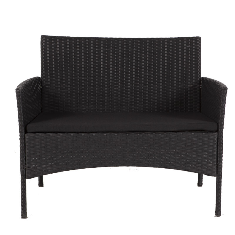 Outdoor Furniture Rattan Set Classical Design Pe Rattan Black Garden Set Rattan Furniture