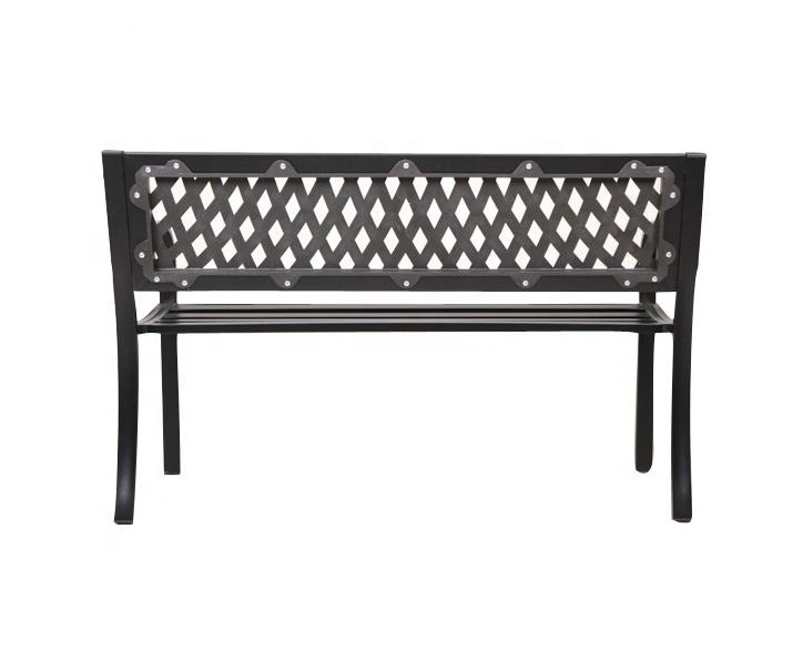 45 inch Steel Frame Patio Park  Chair Garden Bench De Jardin