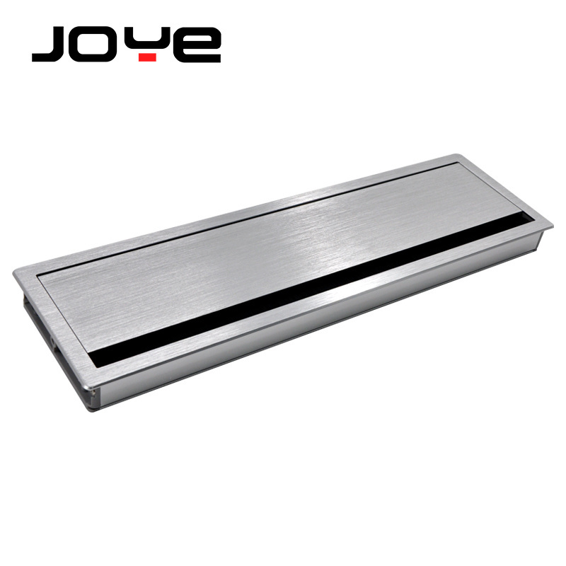 JOYE cable grommet hole cover with brush aluminum alloy hole cover grommets cable manager office furniture hardware