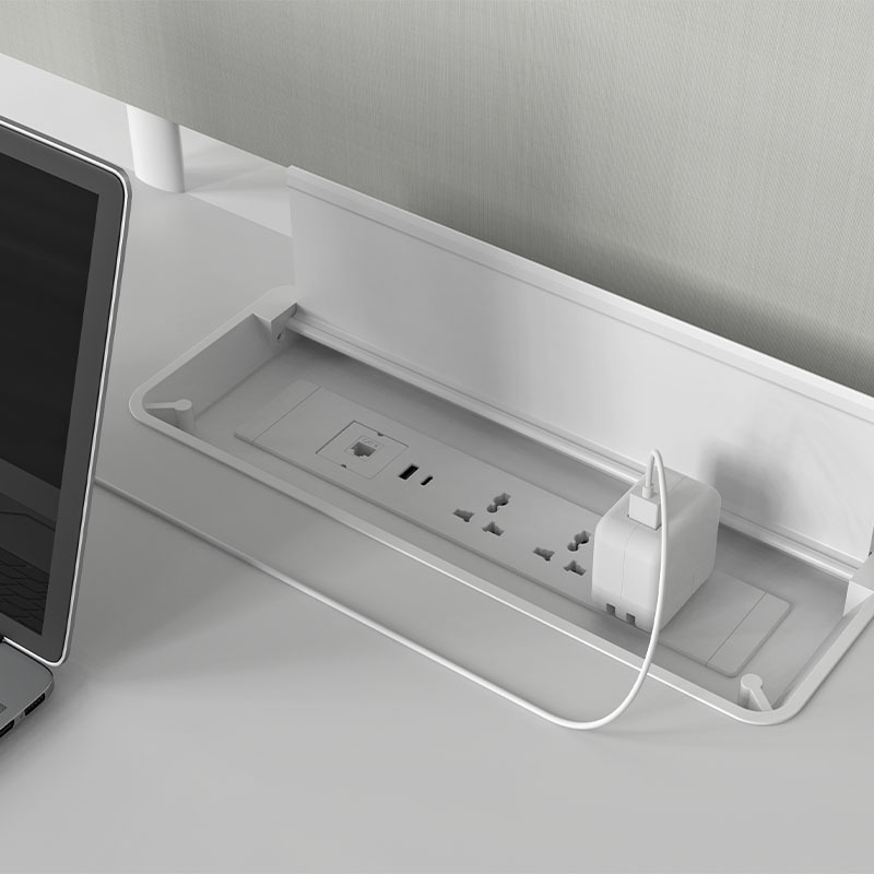 JOYE Flip Cover Brush Cable Cubby Tabletop Power Outlets Pop Up Power Socket Hidden Electrical Desktop Power Sockets