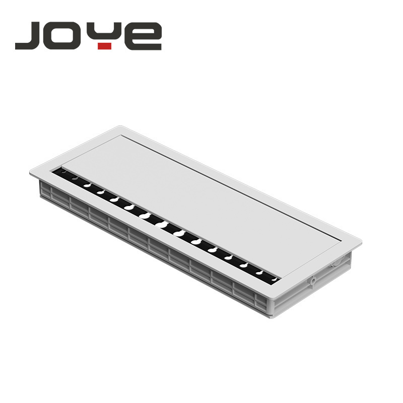 JOYE Aluminum Alloy Soft Closing Rectangular Square Office Table Desktop Desk Cable Hole Cover Grommet