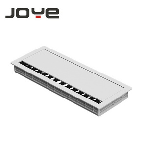 JOYE Aluminum Alloy Soft Closing Rectangular Square Office Table Desktop Desk Cable Hole Cover Grommet