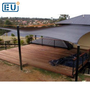 Polyester HDPE Wind Tension Triangle HDPE White Black Red 20 x 20 Diy Solar Sun Shade Sail Wave Canopy Pation Canopy Covers